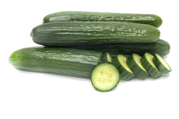 cucumber on an isolated white background