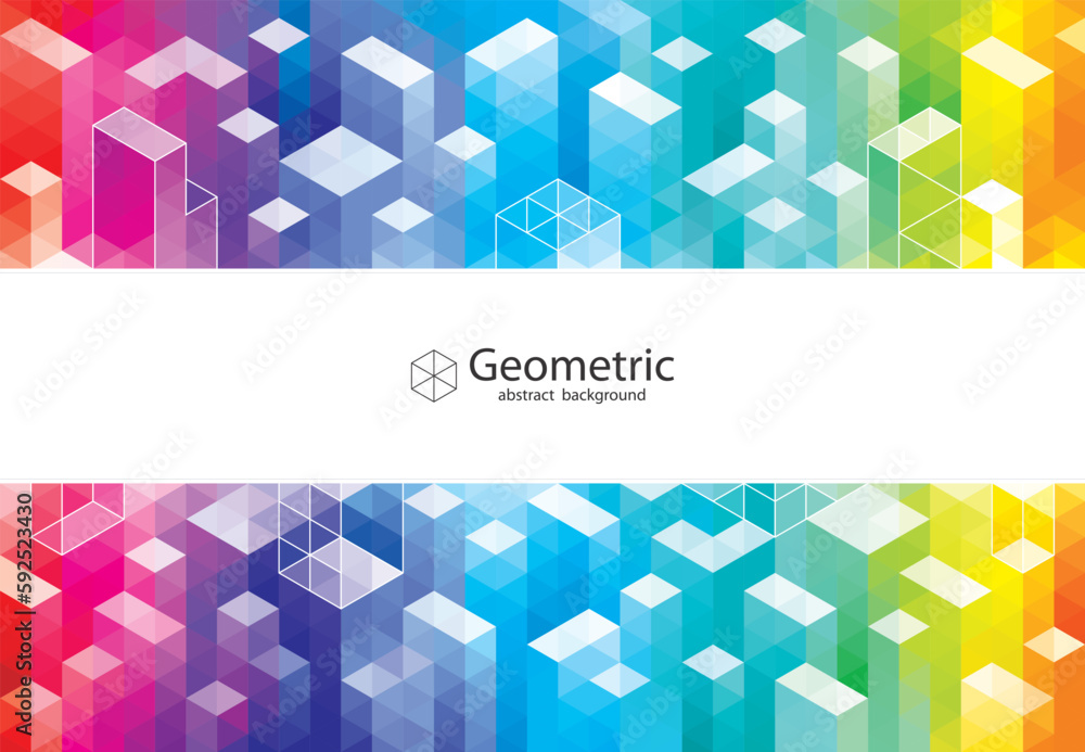 Poster Abstract geometric modern pattern of urban architecture background.

