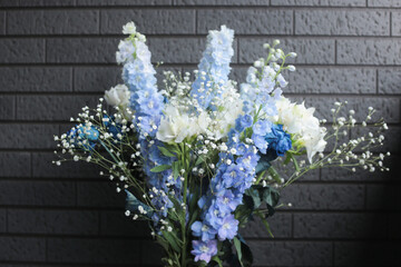 青の美しい生花