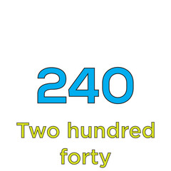 Cardinal number color icon vector logo design template