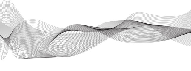 Abstract grey wave lines background. Digital frequency track equalizer. Abstract frequency sound wave lines and twisted curve lines background. Abstract background with business lines background.