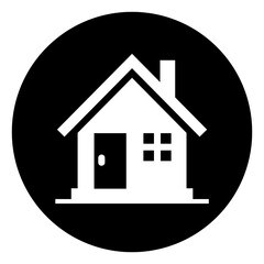 Stay Home Symbol, Vector  Illustration, Isolated On White Background Label. EPS10