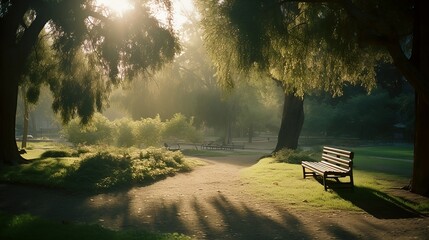 morning in the park