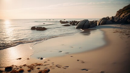 sunset on the beach