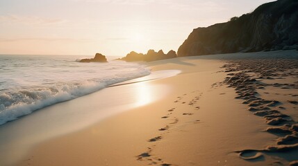 sunset on the beach