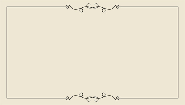 hand drawn outline background and frame