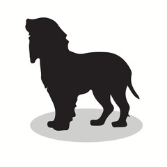 Akbash silhouettes and icons. Black flat color simple elegant akbash  animal vector and illustration.