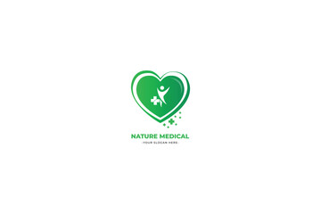nature medical logo illustration
