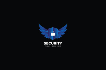  illustration security gradient colorful style