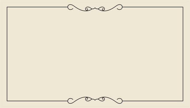 hand drawn outline background and frame