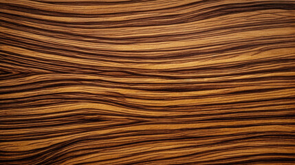 Exotic Zebrano Wood Texture Wooden Background - generative ai