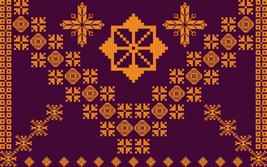 Ethnic seamless vector batik songket motif from indonesian for printing , clothing , card , cotton ,carpet and another textile. Border pattern isolated. Arabic, aztec, javanese batik.