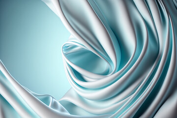 Elegant fashion satin silk cloth design for product display. Illustration