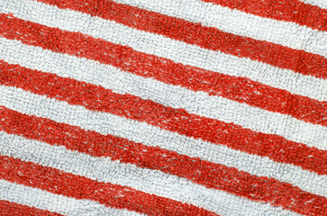 Red towel, full frame image