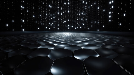 Obraz premium Futuristiac abstract background. Generative AI.