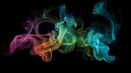 Neon smoke colorful background