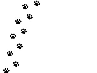 猫の足跡フレームA：黒