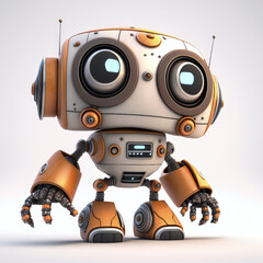 Cute standing robot - Generative AI