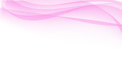 pink wave abstract frame template design transparent background