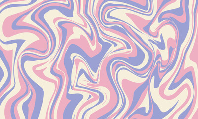 Psychedelic swirl groovy poster. Psychedelic retro wave wallpaper. Liquid groovy background. Vector design illustration.