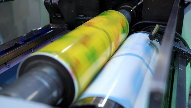 Production Of Self-Adhesive Labels. 4k