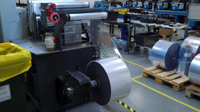 Production Of Self-Adhesive Labels.Transparent Blank Label