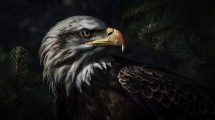 Fototapeta premium Nature's Majesty: Immersing in the Beauty of Wildlife Through Photography Generative Ai