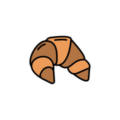 croissant icon vector design templates