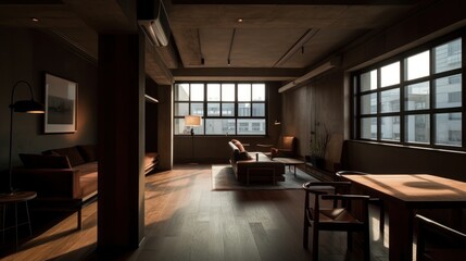 Fototapeta na wymiar Serenity and Style: Transforming Spaces with Ashizawa Design's Interior Expertise Generative Ai