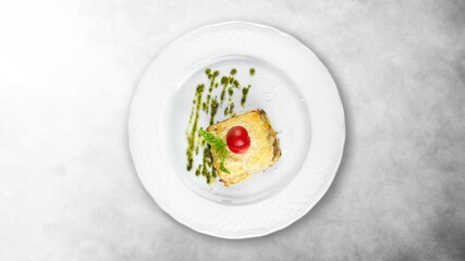 Healthy tasty fresh salad with vegetables