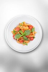 Healthy tasty fresh salad with vegetables