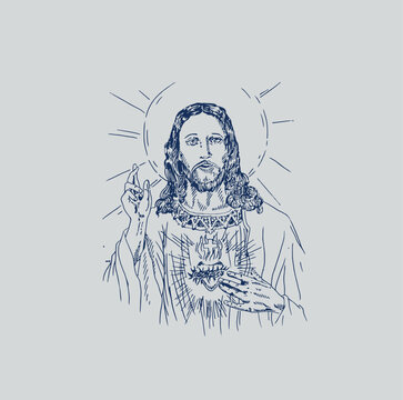 HIGH QUALITY JESUS VECTOR FOR T-SHIRT, LOGO AND HOME WALL DESIGN