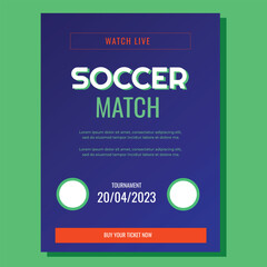 Soccer Match Flyer Layout