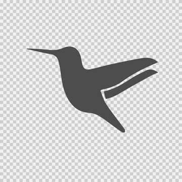Hummingbird vector icon. Bird symbol. Vector EPS 10.