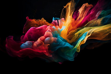 Abstract colors flowing background