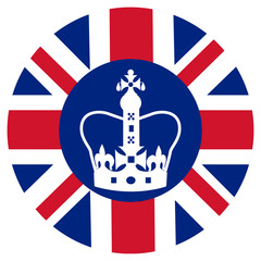 Fototapeta premium Flag in royal purpule color. King coronation.King Crown