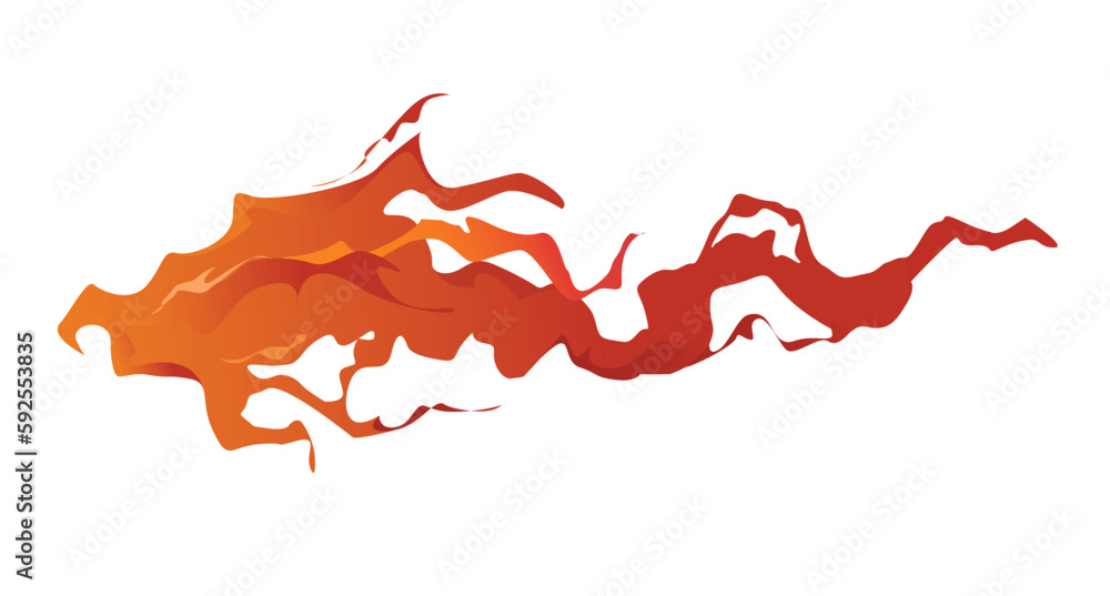 Poster concept trace explosion wave spot fire. this is a flat vector concept cartoon design featuring a tra