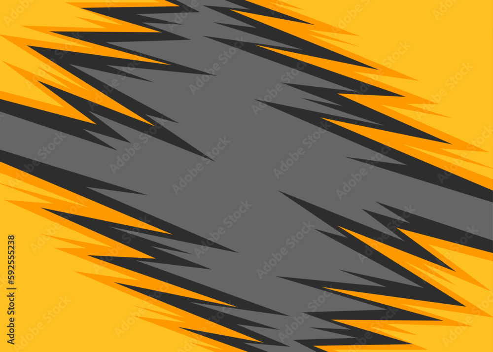 Poster abstract background with gradient spikes pattern and with some copy space area