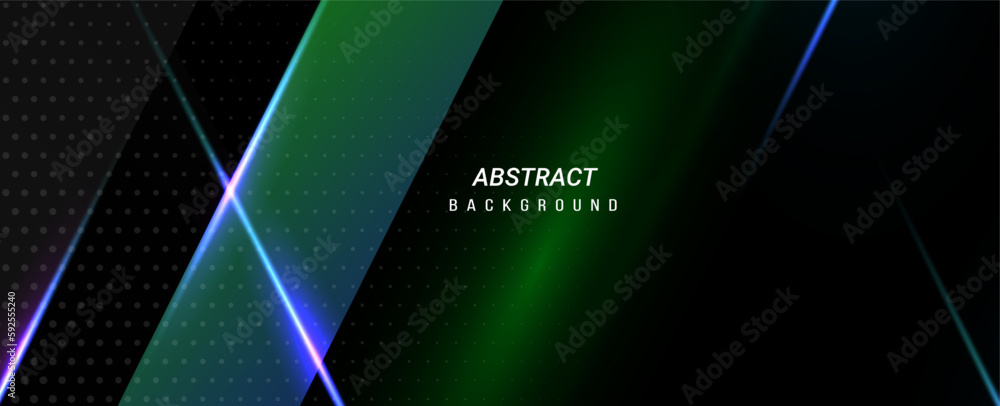 Poster Abstract attractive geometric neon design illustration background