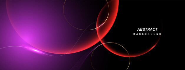 Abstract color dynamic glossy circular geometric design background