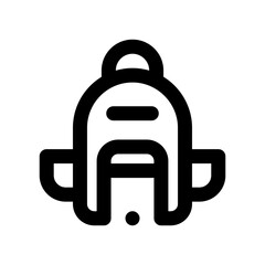 backpack line icon