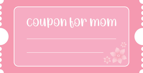 Isolated coupon for mom template
