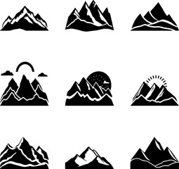 mountains silhouette