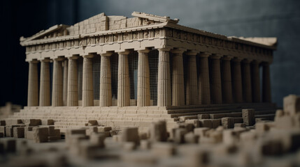 Obraz premium Modern of the parthenon in athens. Realistic photo. Al generated