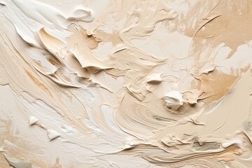 Light beige abstract oil painting background. Generated ai.