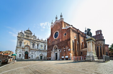 Fototapeta na wymiar Giovanni and Paolo church in Venice in Italy