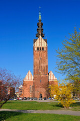 St. Nicholas Cathedral in Elblag, city in Warmian-Masurian Voivodeship. Poland