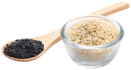 Black and white sesame seeds