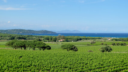 Cote d'Azur in Frankreich mit Plach de Pampelonne bei St. Tropez