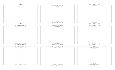 hand drawn outline background and frame